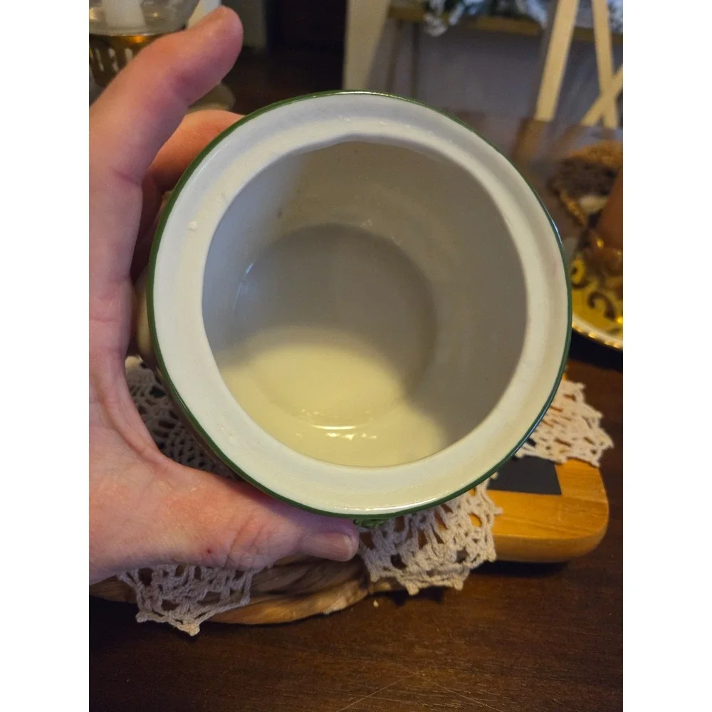 vintage handpainted ceramic vegetable covered dish. Cottagecore  GrannyCore Farm